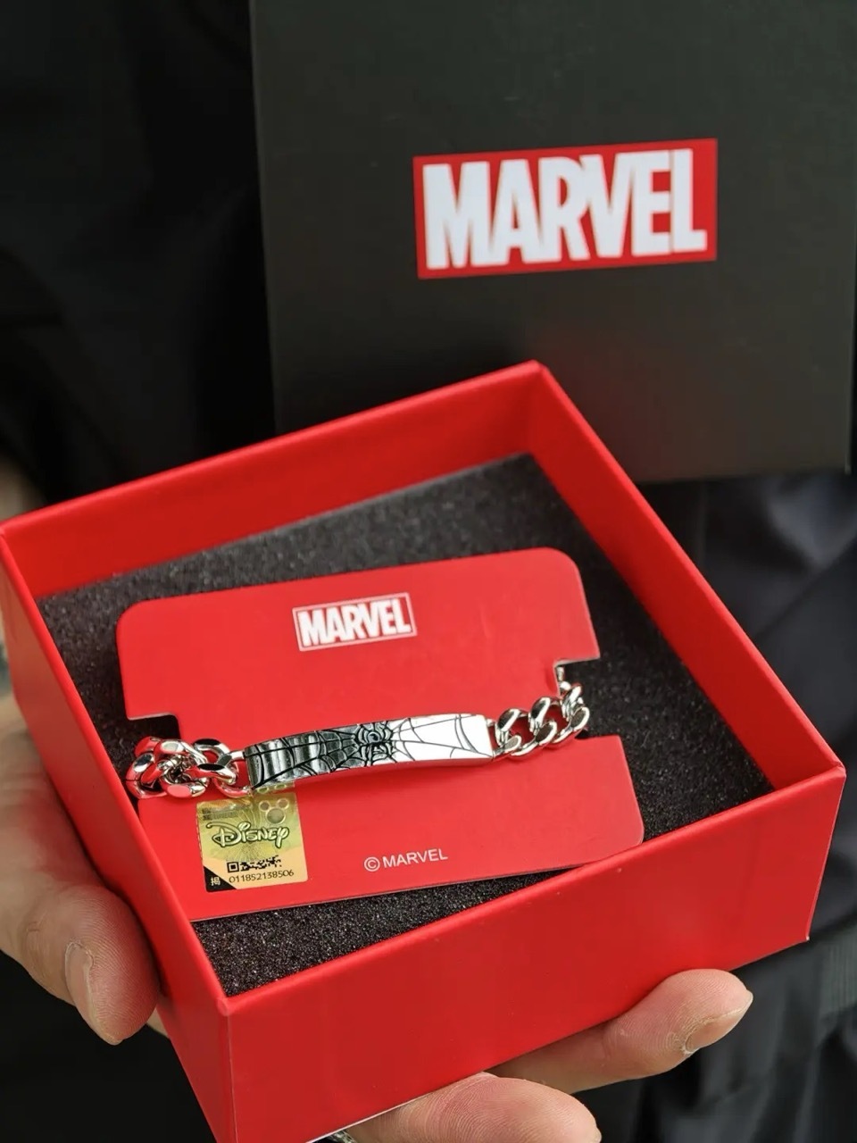 🕷️ DISNEY X MARVEL 迪士尼 漫威 蜘蛛人 雕刻圖案 不鏽鋼 粗鍊 手鍊 手鏈 官方正版授權 / 預購