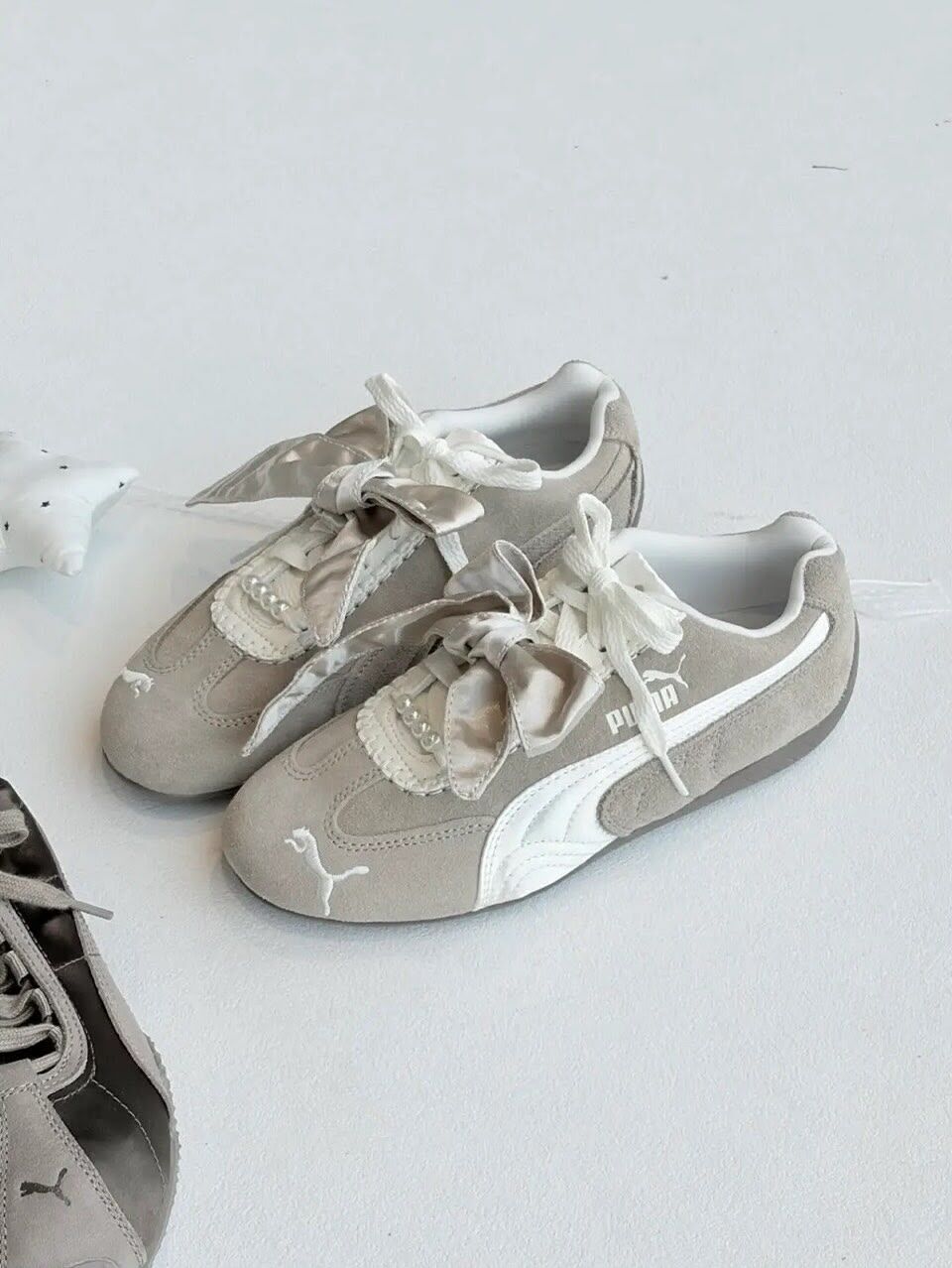 (預訂) Puma Speedcat Bloom 奶茶色 蝴蝶結
