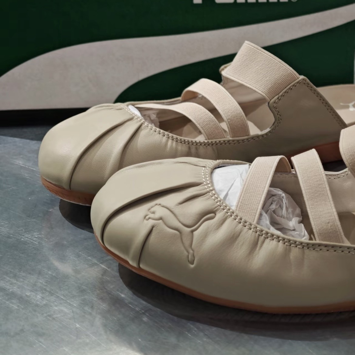 【代購】PUMA Speedcat Mule 芭蕾穆勒薄底鞋 女款 米色