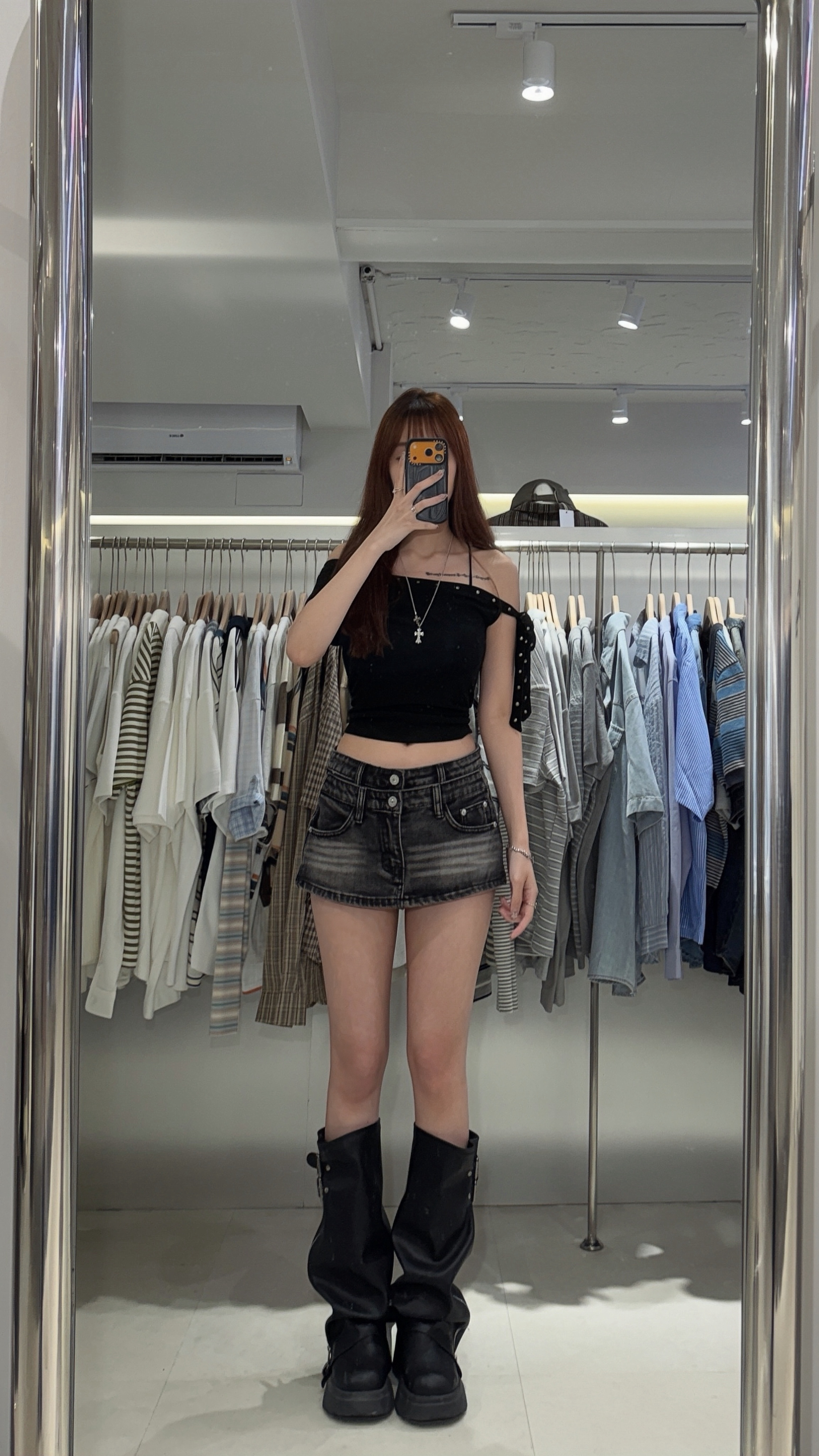 （部分現貨）「FOR GIRLS」NJ499 Denim Diary|超辣疊穿褲頭可拆牛仔短褲