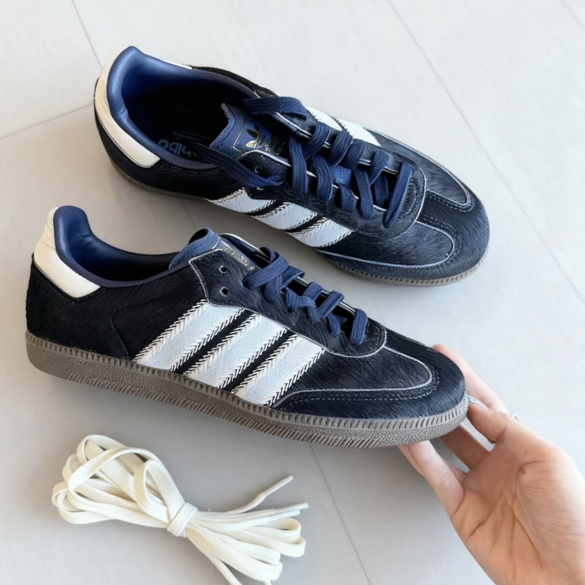 【代購】adidas Originals Samba OG 復古德訓薄底鞋 女款 藍色