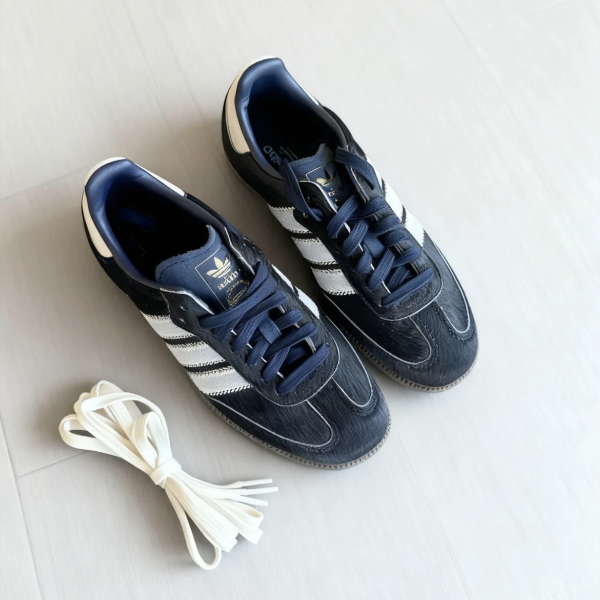 【代購】adidas Originals Samba OG 復古德訓薄底鞋 女款 藍色