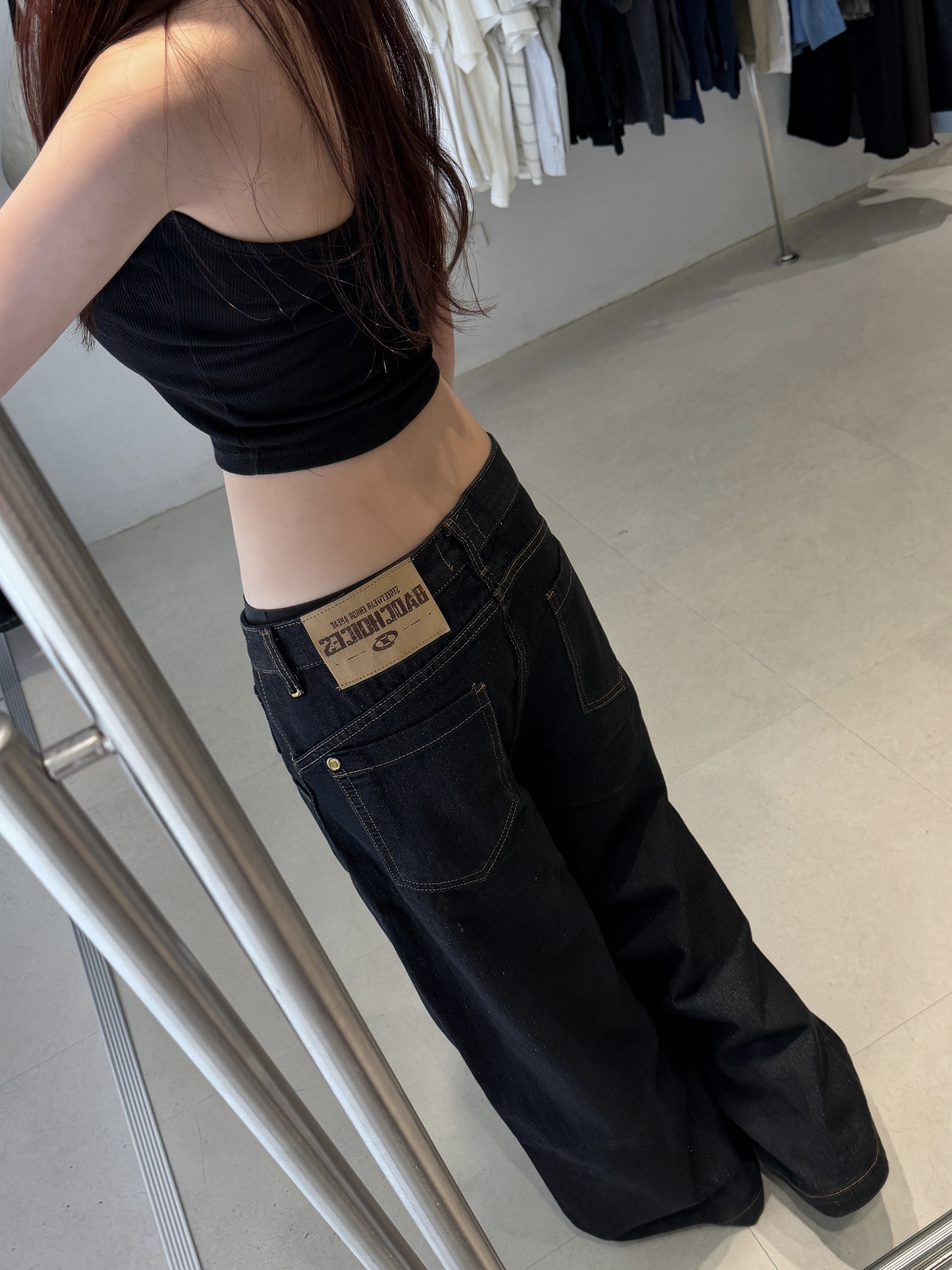 （預購）越南品牌 Badchoices 飛機扣設計 寬鬆 牛仔褲 Badchoices02