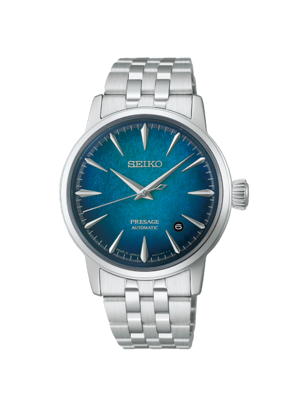 Seiko 38.5mm Cocktail 獨特碎冰紋理面盤 2026只限量版 HCB001J1