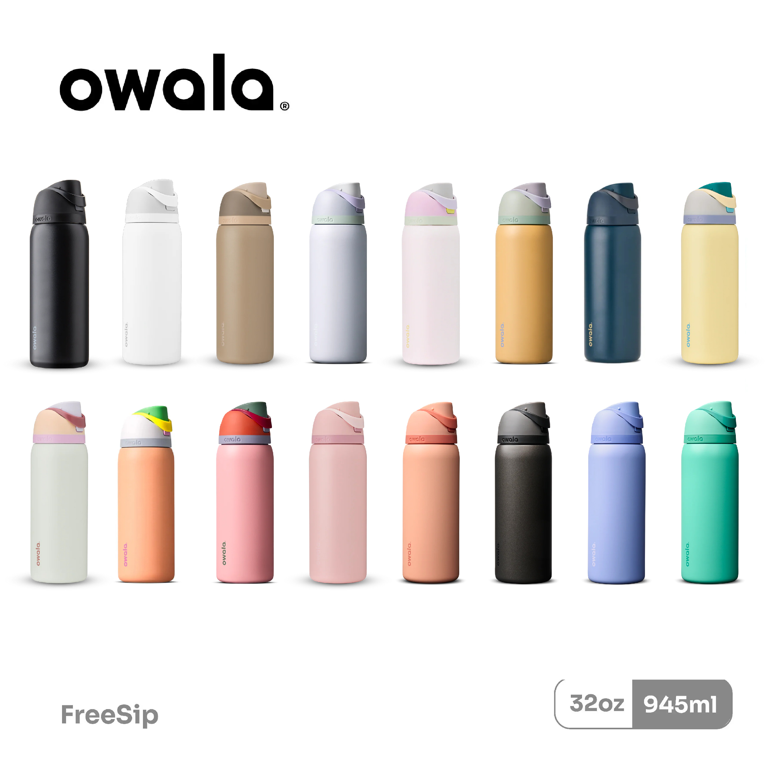 Owala® FreeSip 945ml / 32oz 不鏽鋼吸管保溫瓶