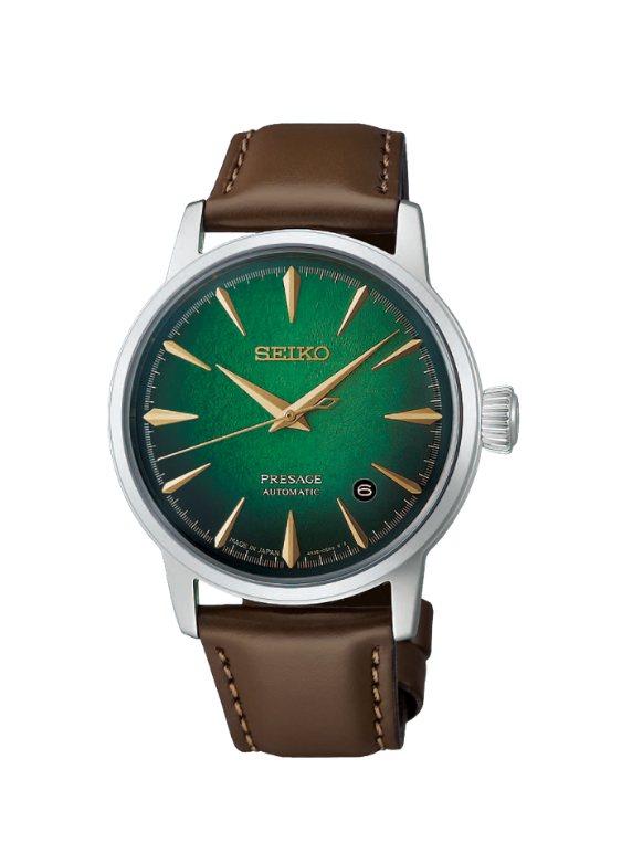 Seiko 38.5mm Cocktail 獨特碎冰紋理面盤 2026只限量版 HCB002J1