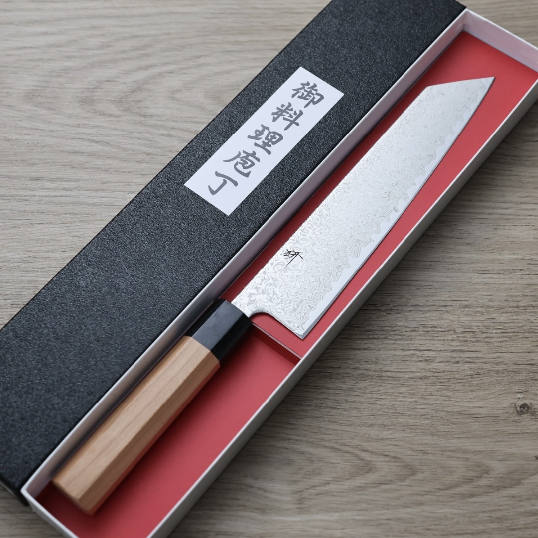 作SAKU 研 切付牛刀 210mm SRS13粉末鋼 大馬士革