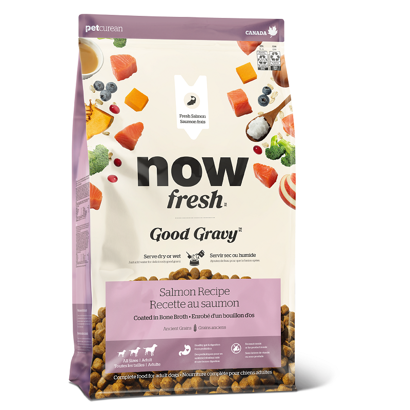 NOW Fresh Good Gravy 成犬 香濃火雞骨湯外層乾糧 - 三文魚配方(含古代穀物)