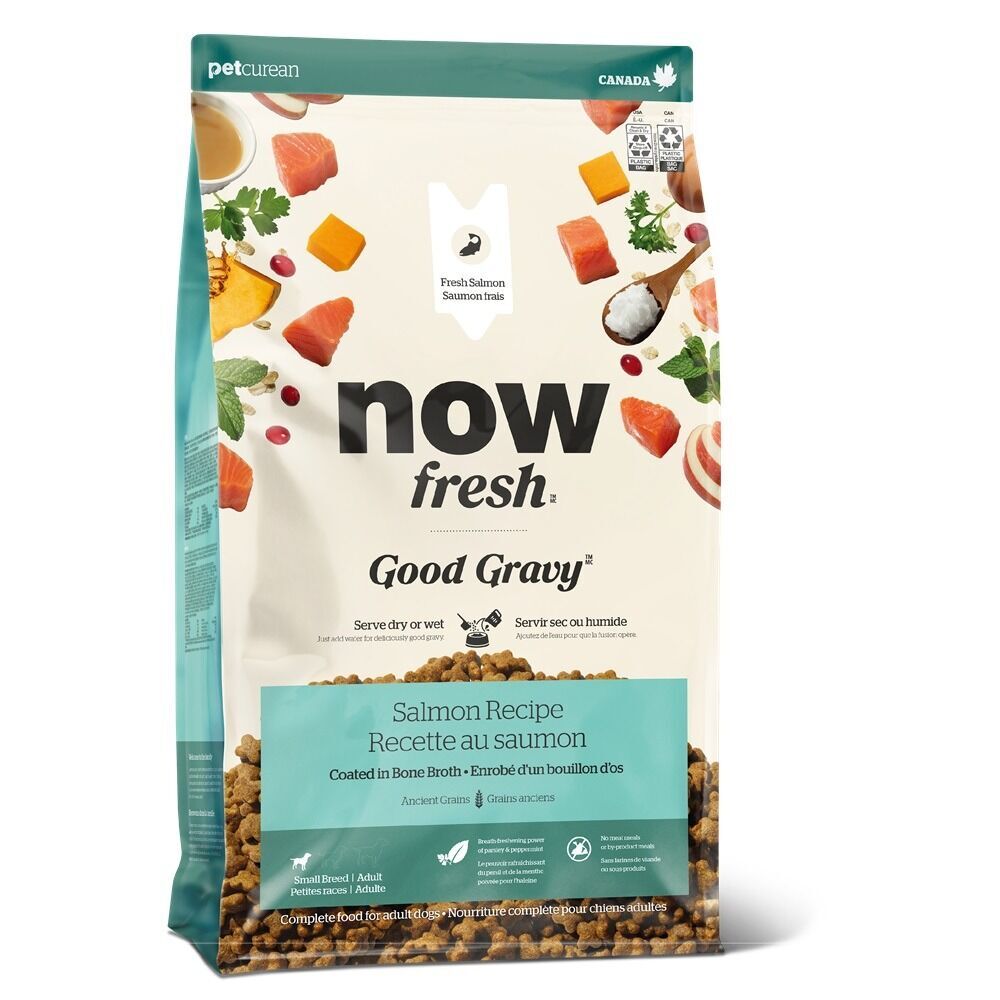 Now Fresh Good Gravy 小型犬 香濃火雞骨湯外層乾糧 - 三文魚配方(含古代穀物)