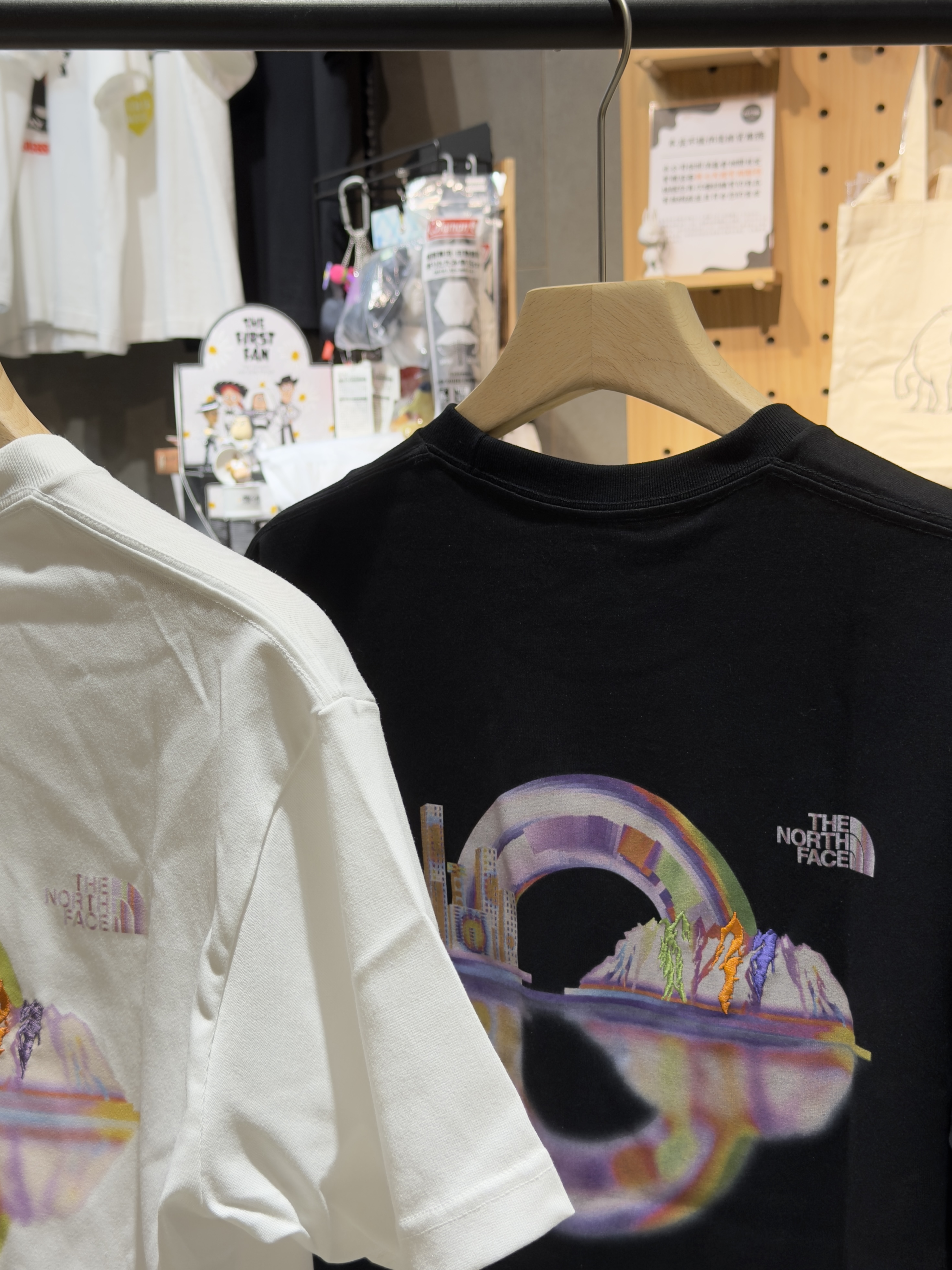The North Face X MOTTY 北臉 日本限定款 彩虹橋 短tee NT42640R