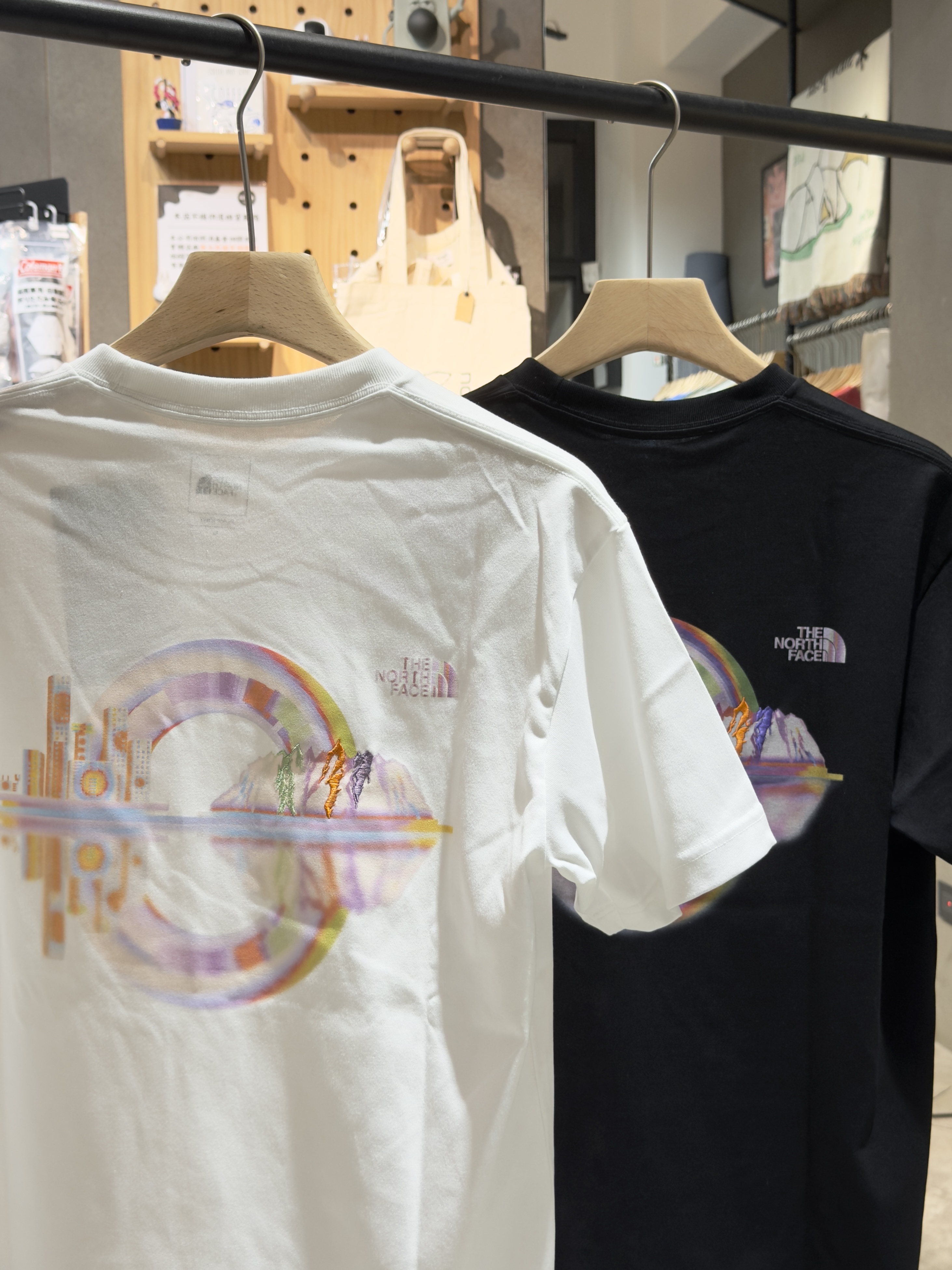 The North Face X MOTTY 北臉 日本限定款 彩虹橋 短tee NT42640R