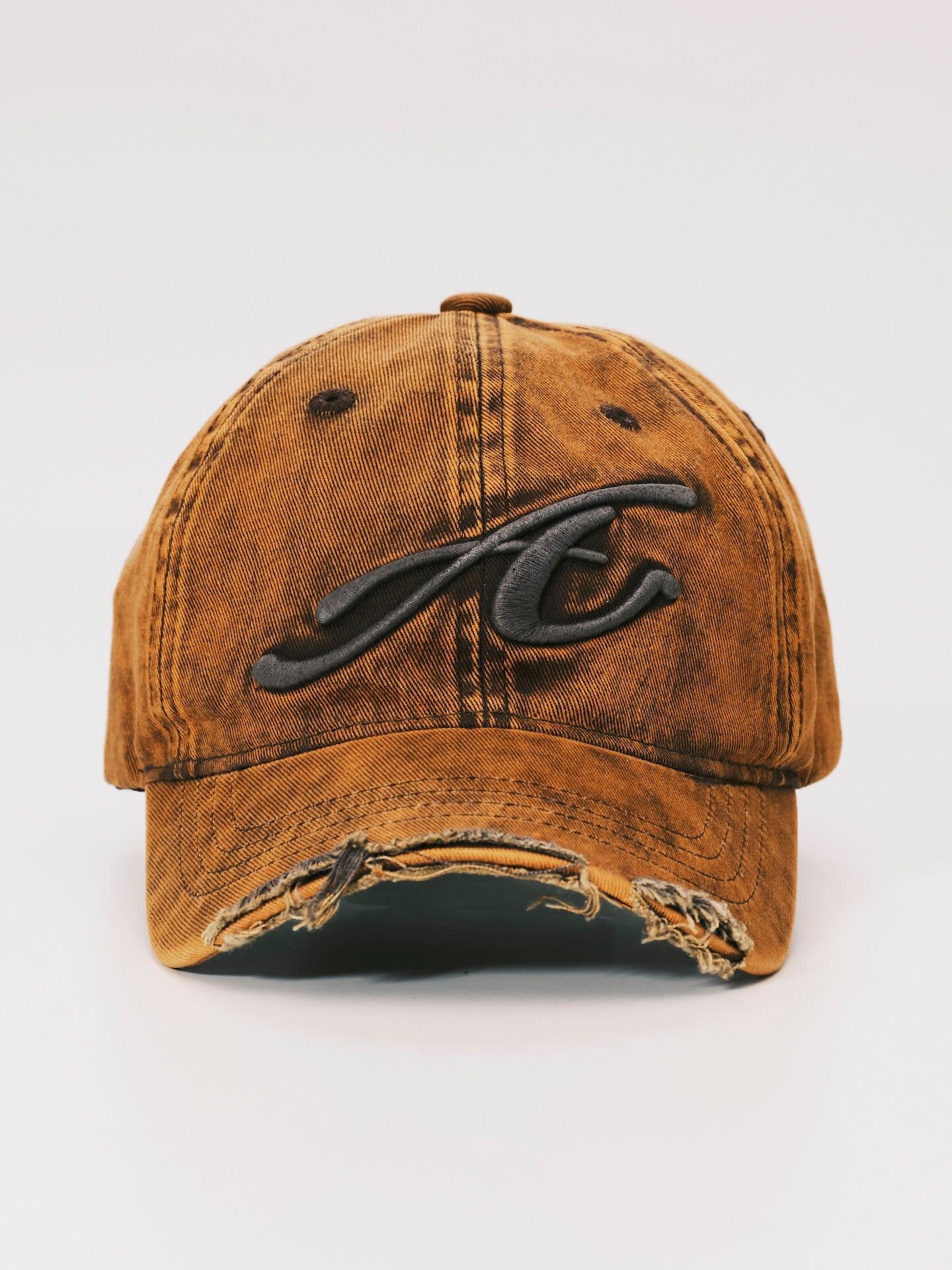 ANOWHEREMAN｜Raw Edge Baseball Cap (Orange)
