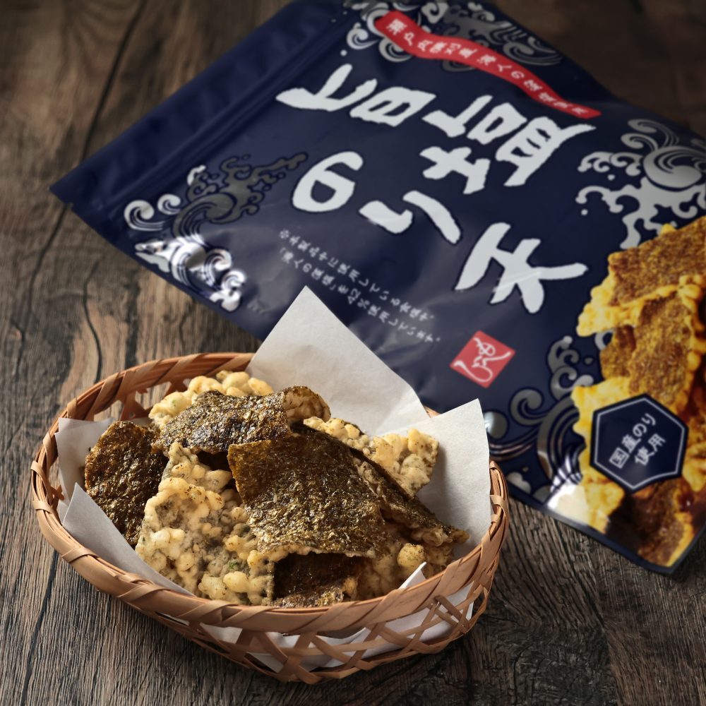 【數量限定】JP  瀬戶海人藻鹽 濃郁鹽味紫菜天婦羅 75g 8380 TK260809