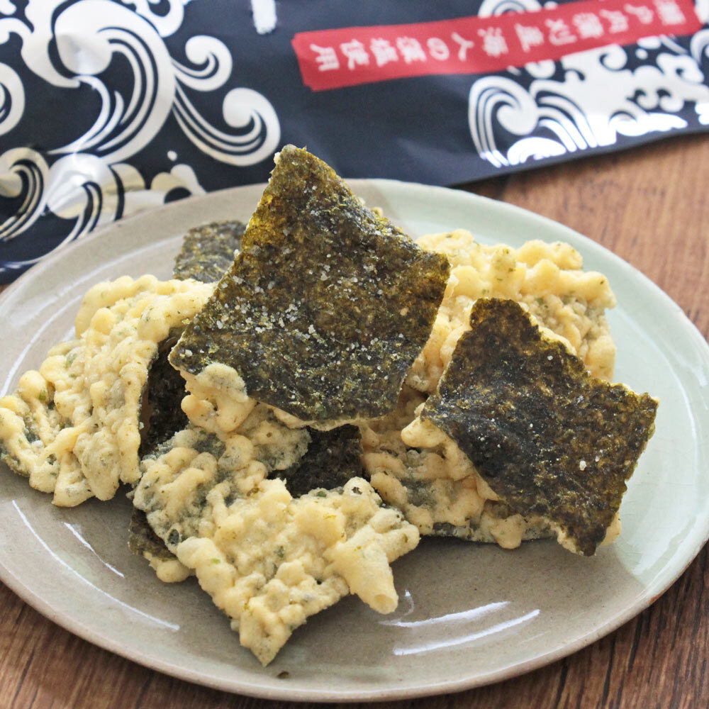【數量限定】JP  瀬戶海人藻鹽 濃郁鹽味紫菜天婦羅 75g 8380 TK260809