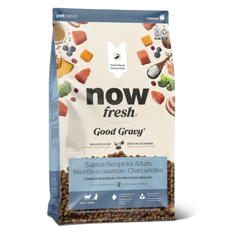 Now Fresh Good Gravy 成貓香濃火雞骨湯外層乾糧 - 三文魚配方(無穀物)