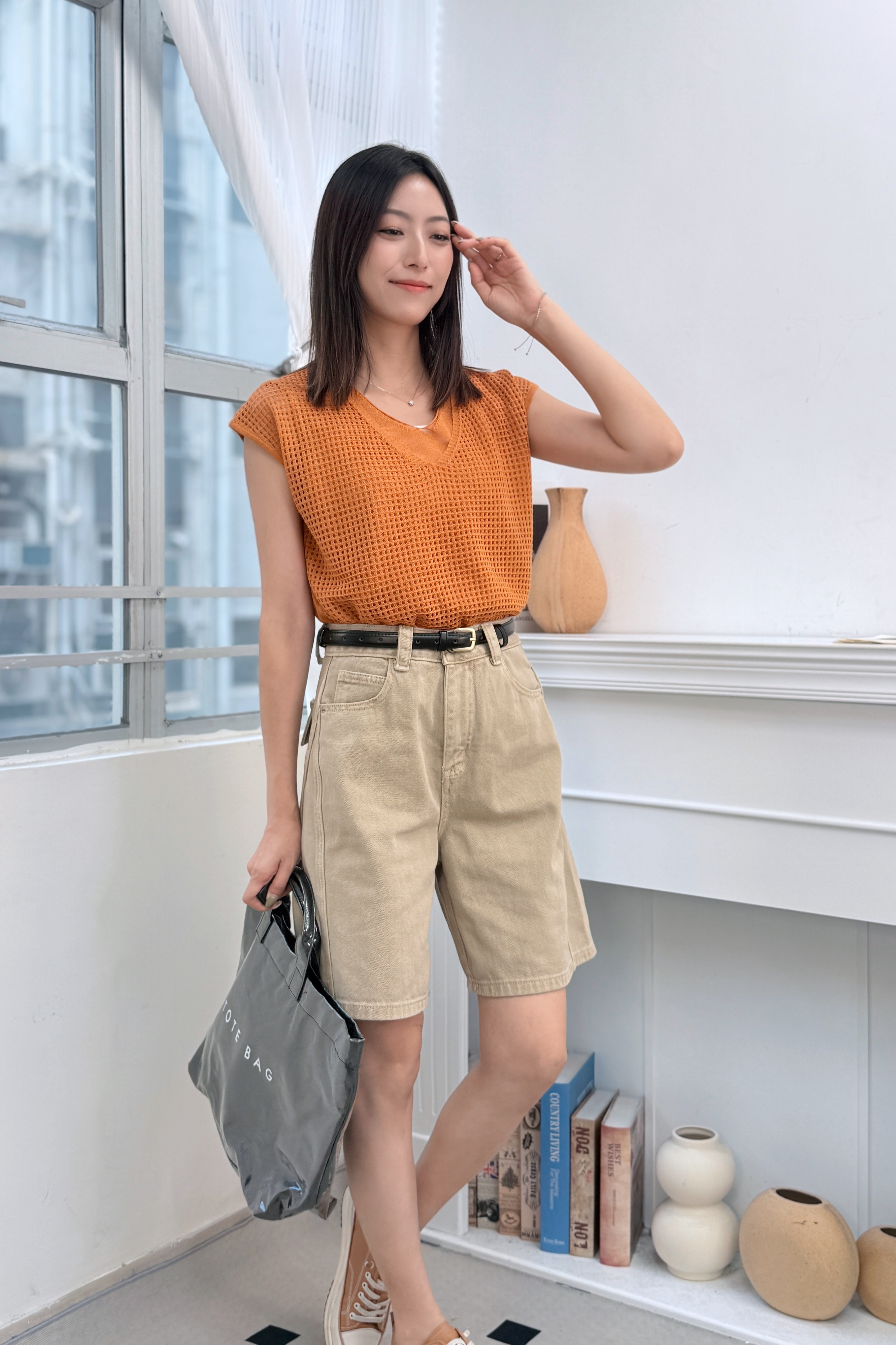TOP#8979 🇰🇷 網眼針織背心