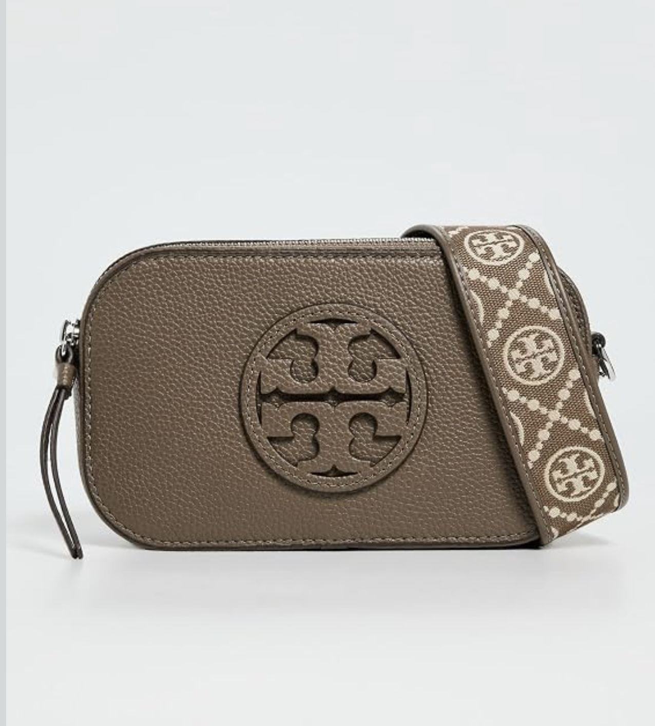 【預購】 Tory Burch K0809888 荔枝皮相機包（大象灰）