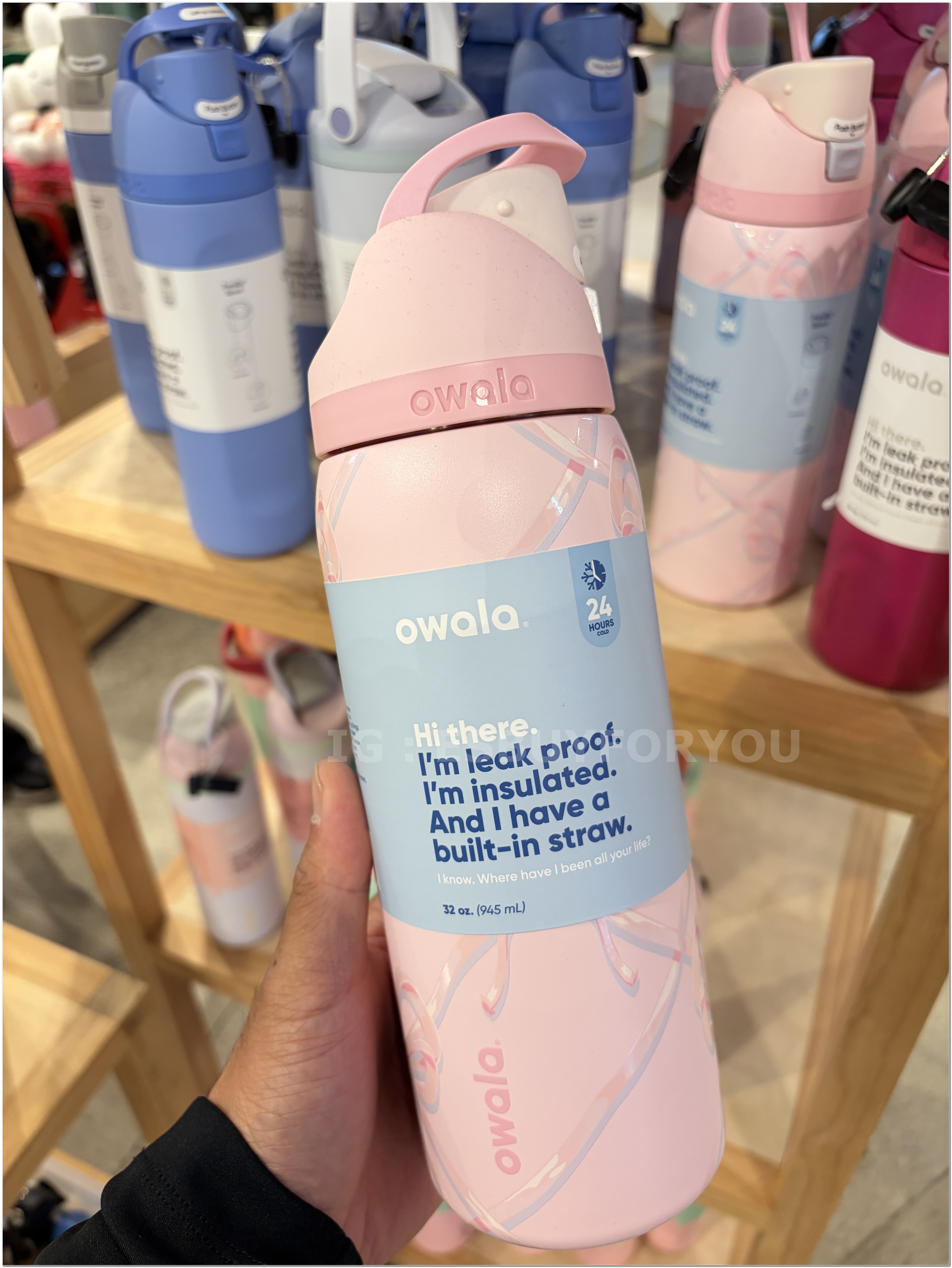 【限時】Owala (32oz 945ml) 秋季限定 不鏽鋼 FreeSip 水壺 (內有吸管) (多款)