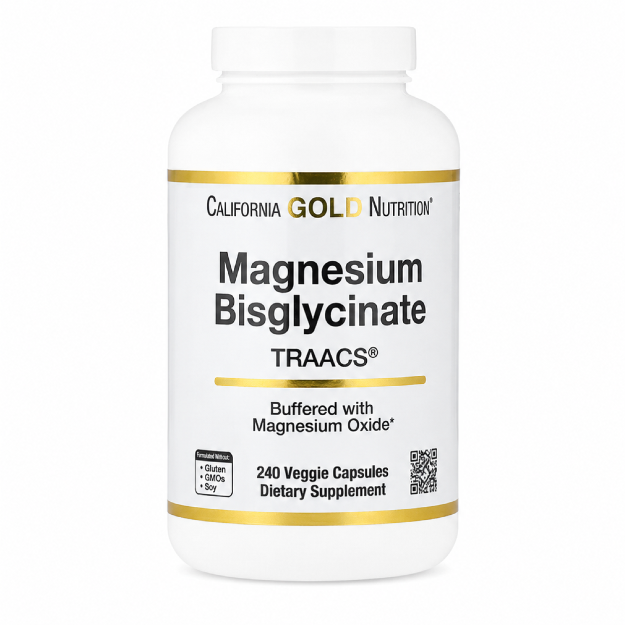【iHerb】Califomia Gold Nutrition  雙甘氨酸鎂 Magnesium含TRAACS 240粒