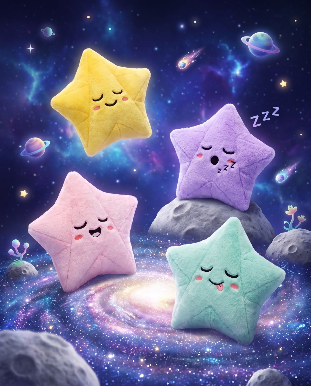Lucky Star 摺幸運星 x 校長系列 - 聚酯纖維抱枕