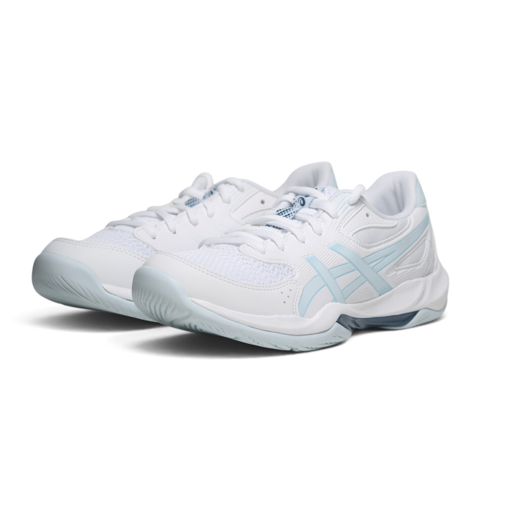 ASICS 排球鞋 GEL-ROCKET 12 白藍 室內 羽排鞋 女 1072A125100