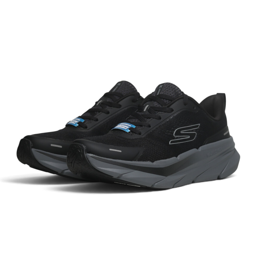SKECHERS 慢跑鞋 GO RUN MAX CUSHIONING 黑色 緩震 運動鞋 男 221220BKCC