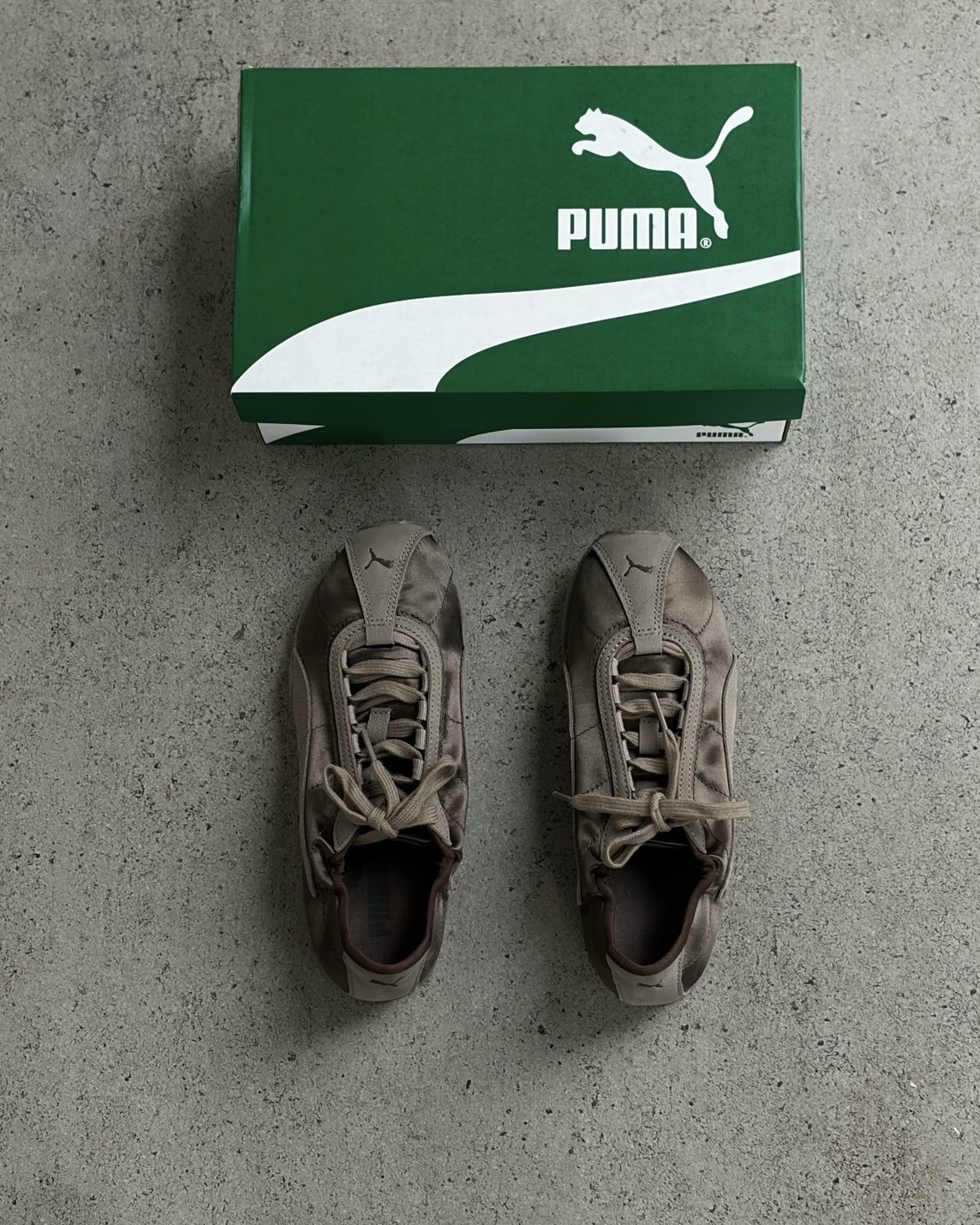 Puma H-street Elastic Satin 緞面 復古 摩卡棕