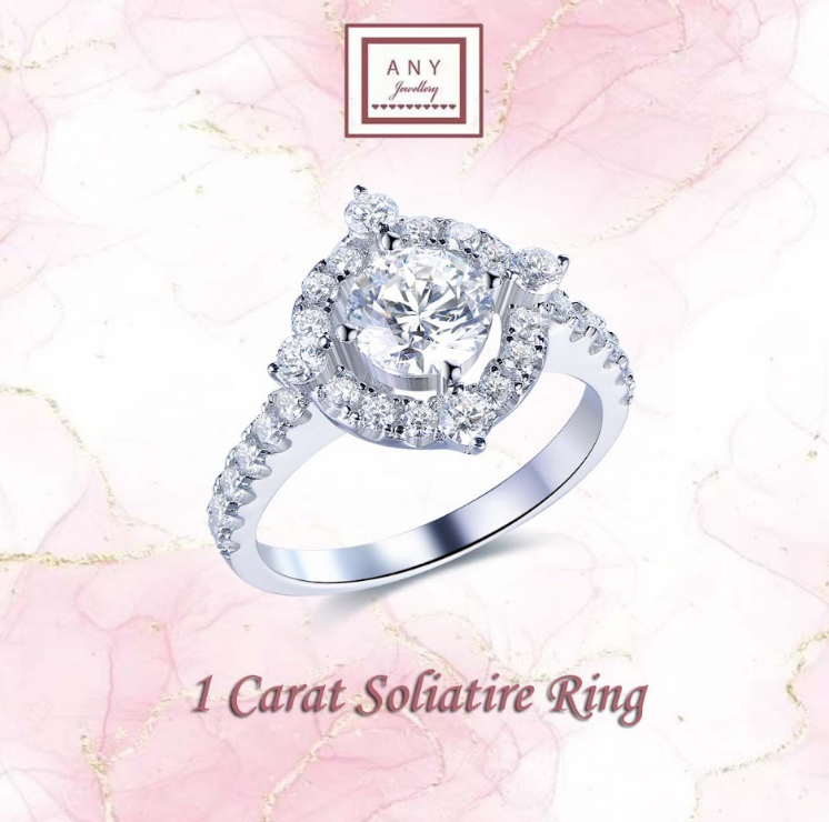 AR02 R6702 1 Carat Soliatire Ring  (Free Upgrate to 莫桑石)   $688