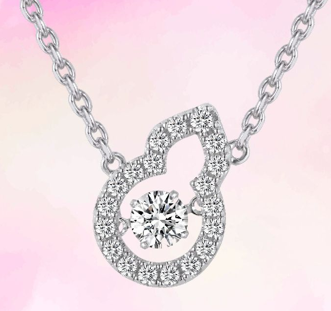 AR09 N1987 日本專利CROSSFOR Dancing Crytal Necklace (Free Upgrate to 莫桑石) $688