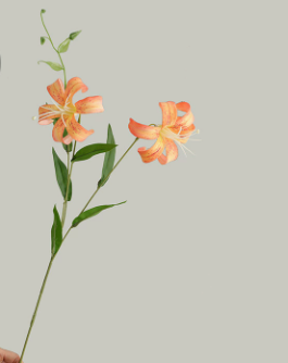 人造花 垂花百合 2頭 3色
