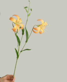 人造花 垂花百合 2頭 3色