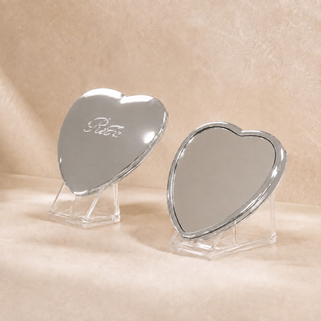 ReFa  HEART MIRROR (Rose Gold/ Champagne Gold/ Silver)