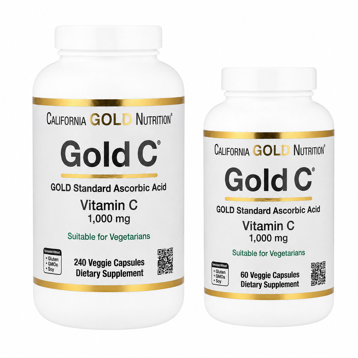 【iHerb】Califomia Gold Nutrition 維生素C 維他命C C1000 Gold C 1000mg 60/240粒