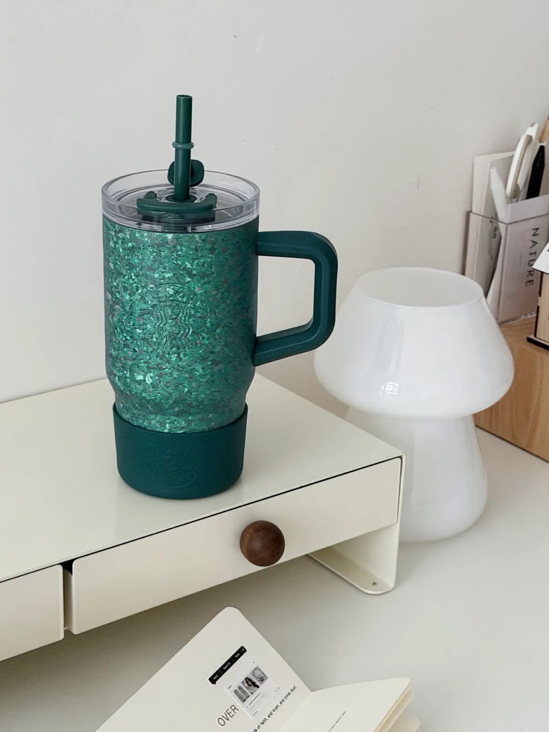 STARBUCKS 星巴克 醇鈦系列 吸管冰霸杯 水壺 水杯 620ML 附防撞杯套 二色
