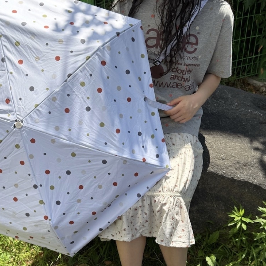 AEAE UV PROTECTION UMBRELLA 波點 抗紫外線 遮陽傘 雨傘 附收納袋