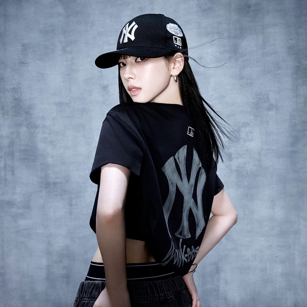 MLB 刺繡貼布 紐約洋基隊 棒球帽 帽子 KARINA同款