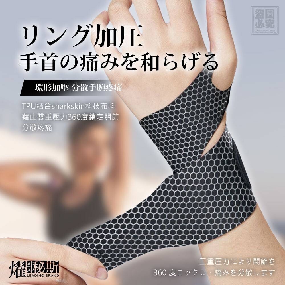 WSBB6639   燿秘斯 石墨烯滑鼠手防護手腕套（10月上旬）