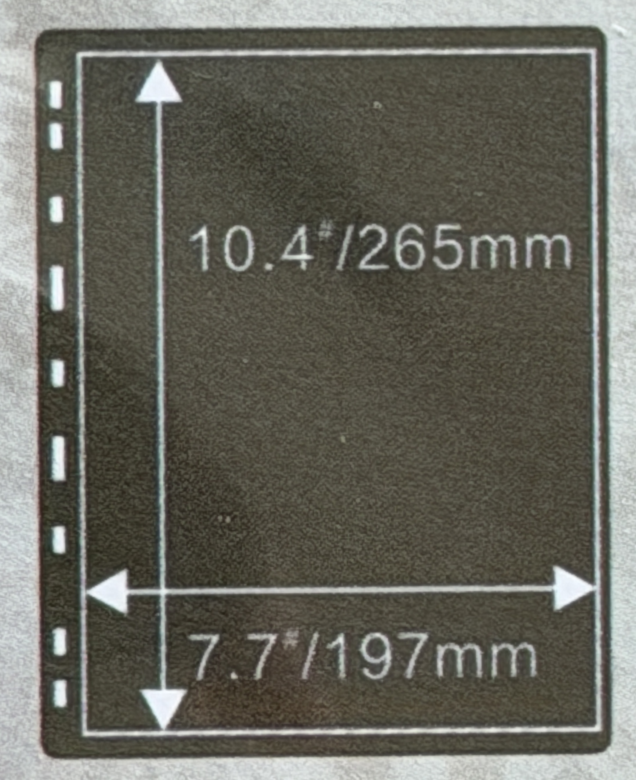 紙幣或郵票 A4 Size 活頁 (中國製) 一行黑底十塊
