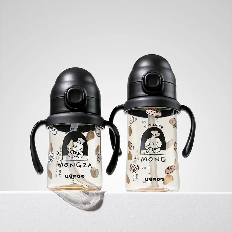 【樂森藥局】UBMOM 貓咪狗狗烘焙師PPSU水杯 90%防渣渣回流 200ml 280ml