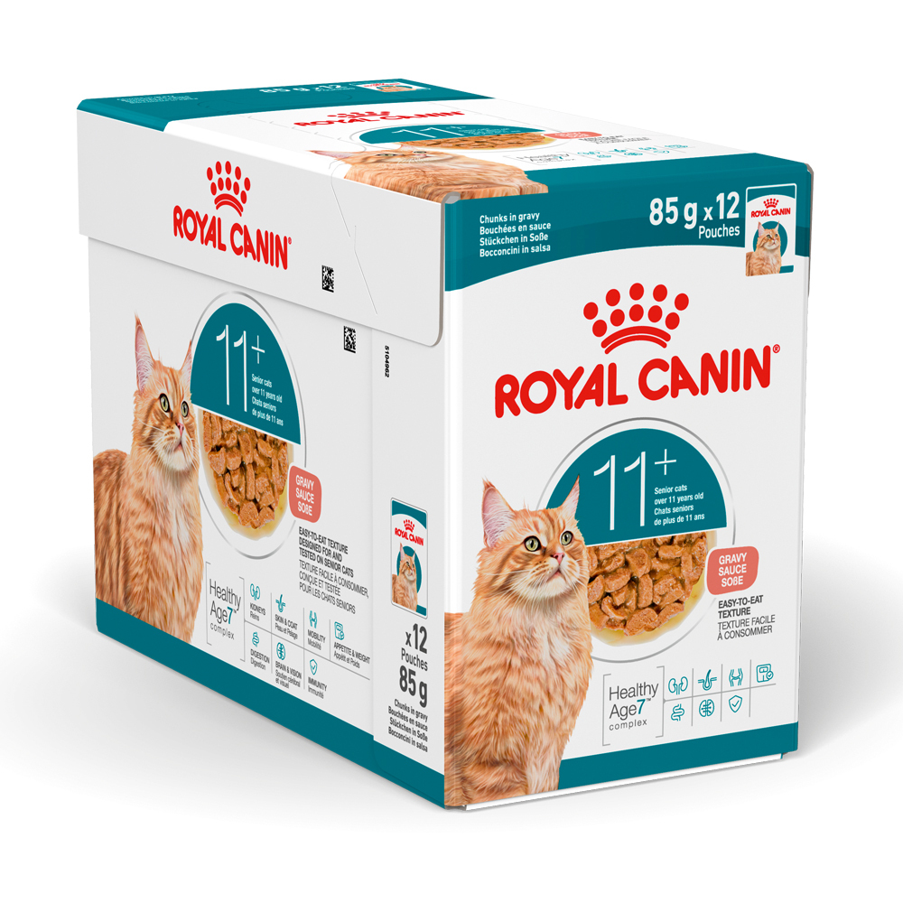 法國皇家 老齡貓11+營養主食濕糧（肉汁）85G (原箱12包)