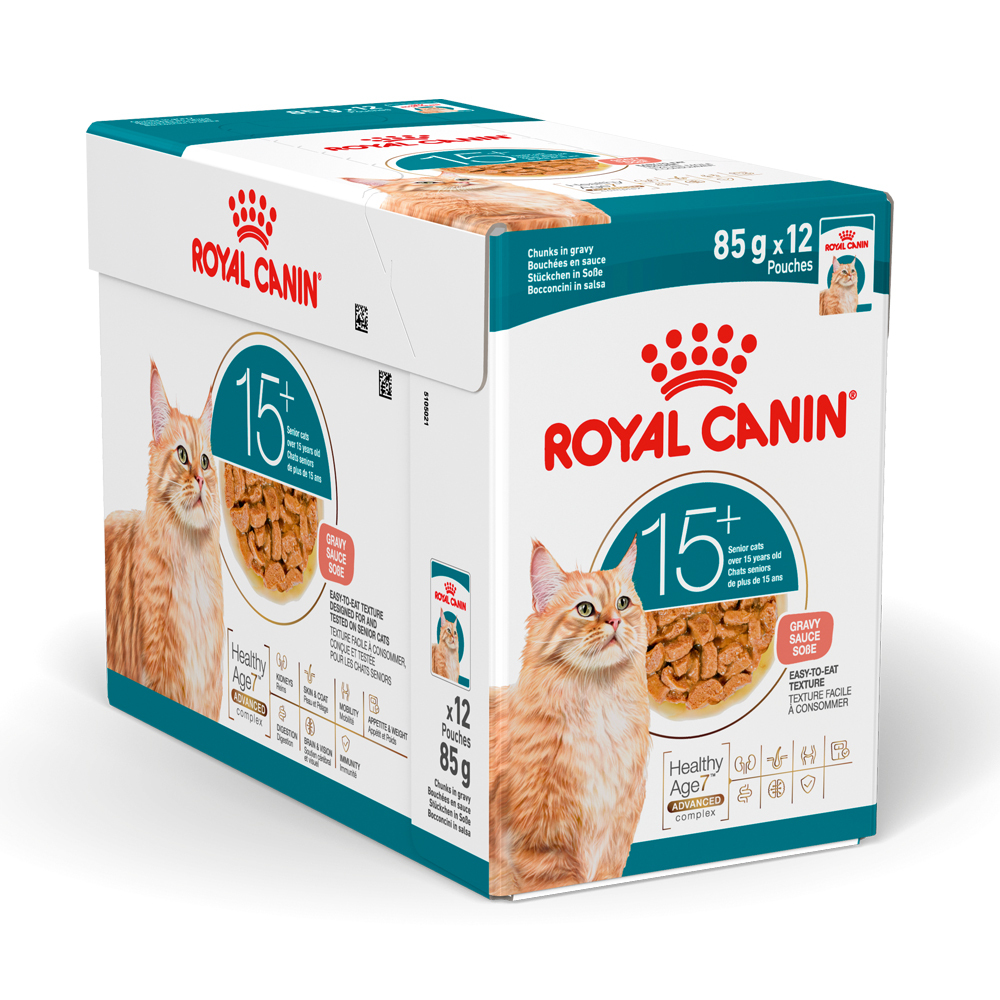 法國皇家 老齡貓15+營養主食濕糧（肉汁）85G (原箱12包)