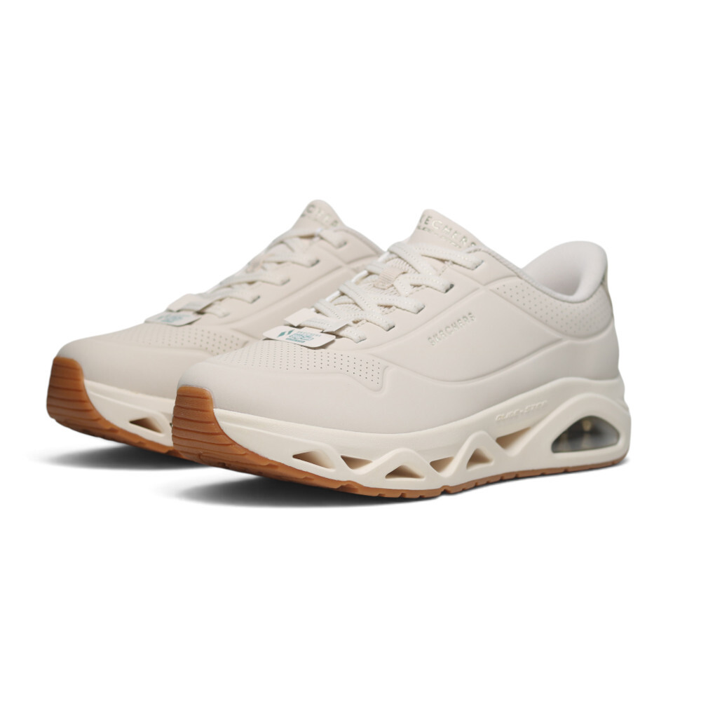 SKECHERS 休閒鞋 UNO GLIDE ON AIR 奶茶 寬楦 瞬穿 氣墊 女 190113WNAT
