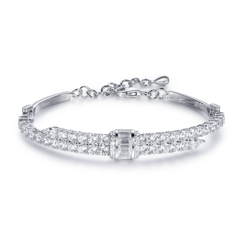 AR30 B1957 Sleek Line Noir Bangle - Zirconia $1288
