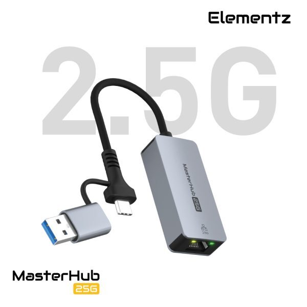 Elementz USB-C/USB-A to 2.5G Lan 轉換器 (MF-25G)