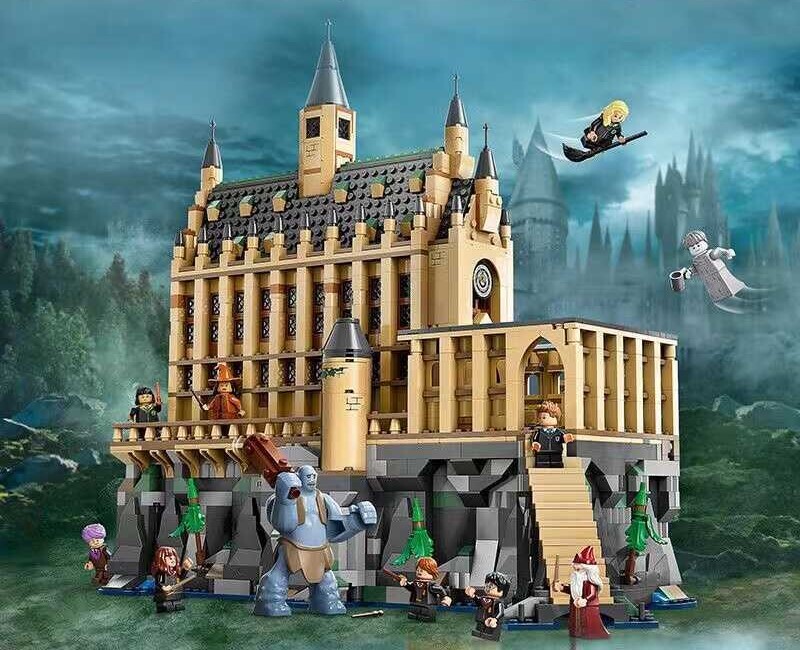 Harry Potter Hogwarts Castle The Great Hall Building Set Fit Lego NO BOX NA002