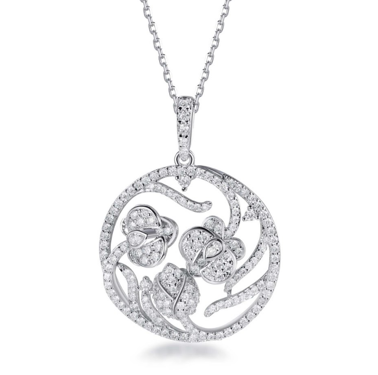 AR40 N2984 Orchid Necklace 莫桑頸鏈（莫桑）$1288