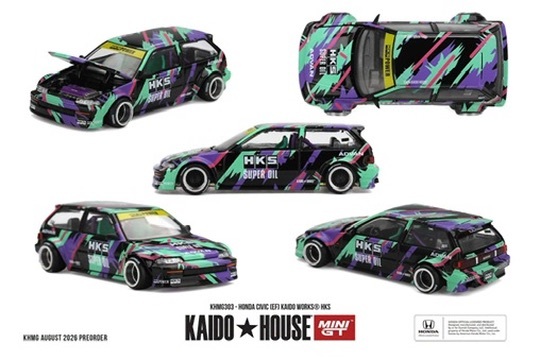 預訂Pre Order- Kaido House Honda Civic (EF) Kaido Works HKS      KHMG303