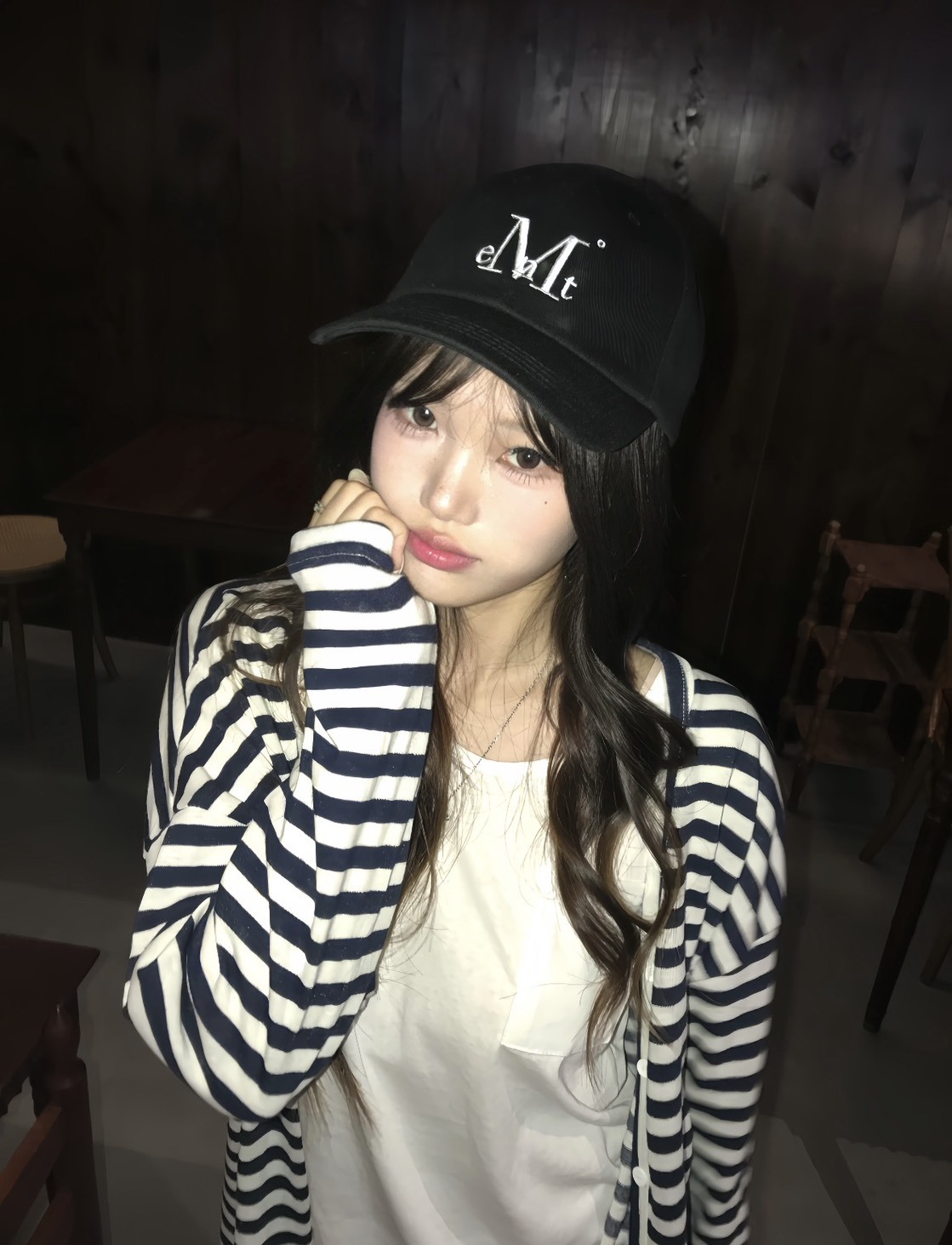 韓國 MUCENT 簡約 復古 休閒 Logo 刺繡 做舊破壞 棒球帽 老帽