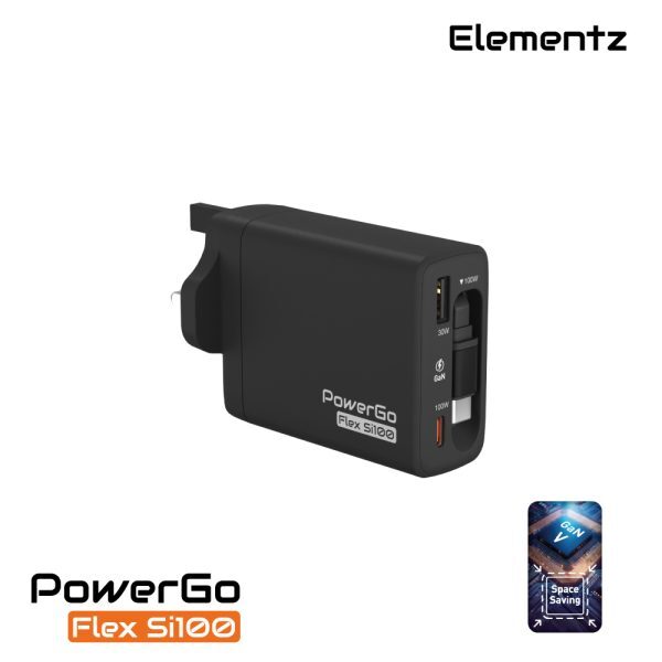 Elementz PowerGo Flex Si100 充電器 (PD-FS100)