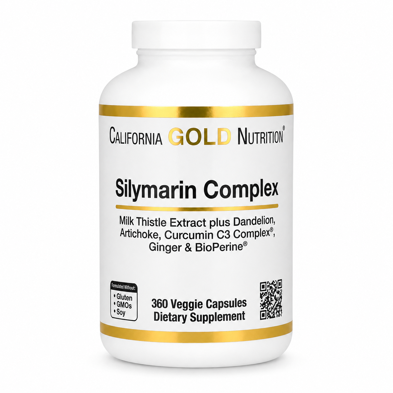 【iHerb】Califomia Gold Nutrition 水飛薊素複合物 6合1複合配方 300mg 360粒 素食膠囊